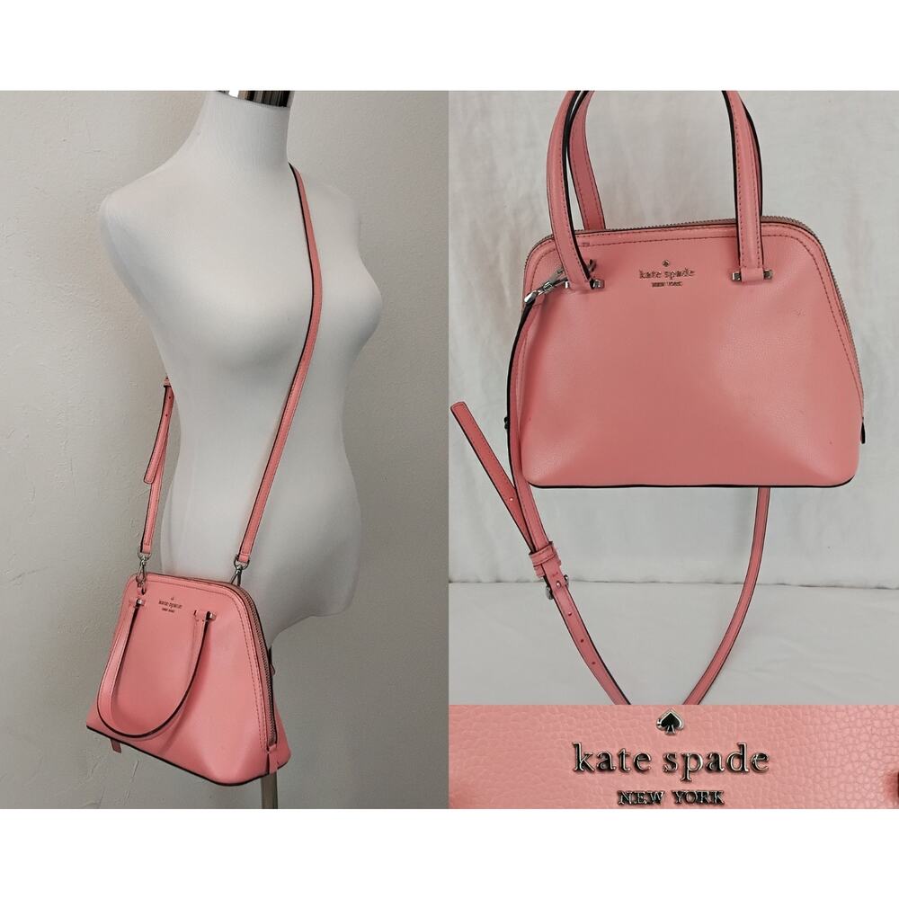 Kate Spade New York Purse Patterson Dome Satchel Pink Crossbody WKRU6058 #Z4545